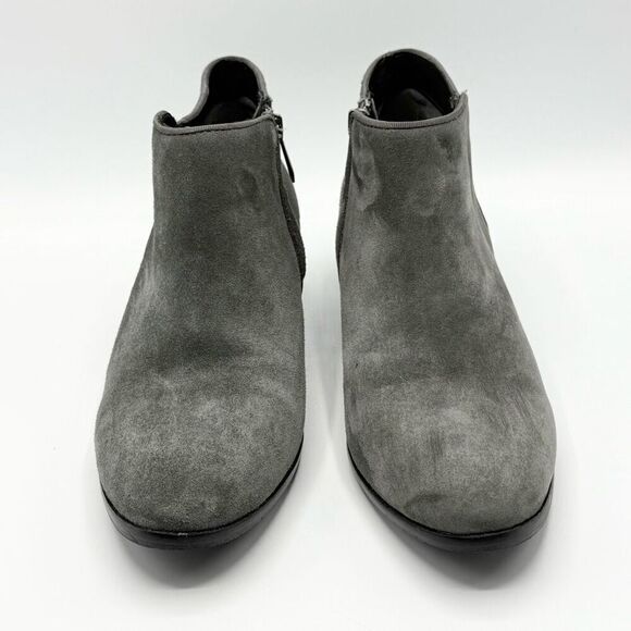 Sam Edelman Petty Gray Suede Side Zip Booties - Women’s US 8.5M / EU 38.5 - Picture 16 of 16